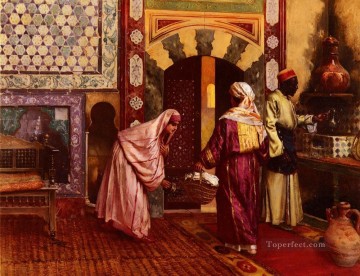 El pintor árabe Hammam Rudolf Ernst Pinturas al óleo